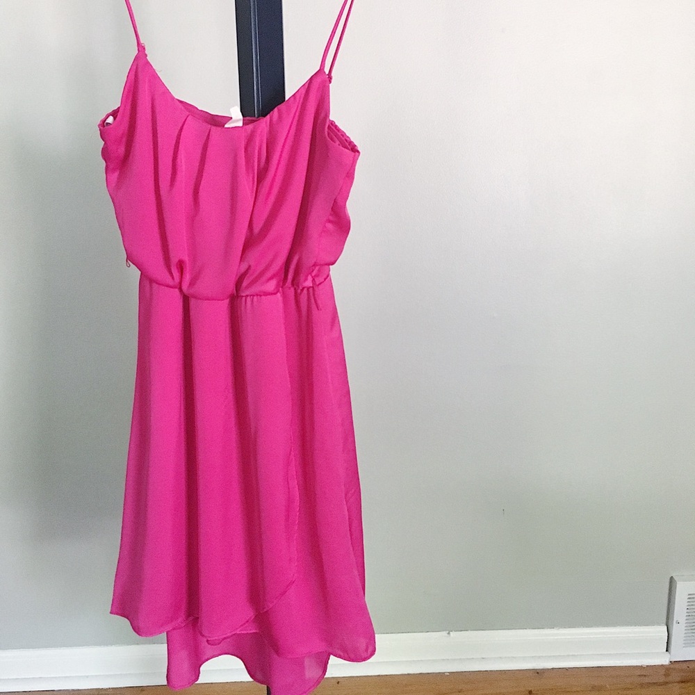 Hot pink b.Darlin satin party dress size 5/6
